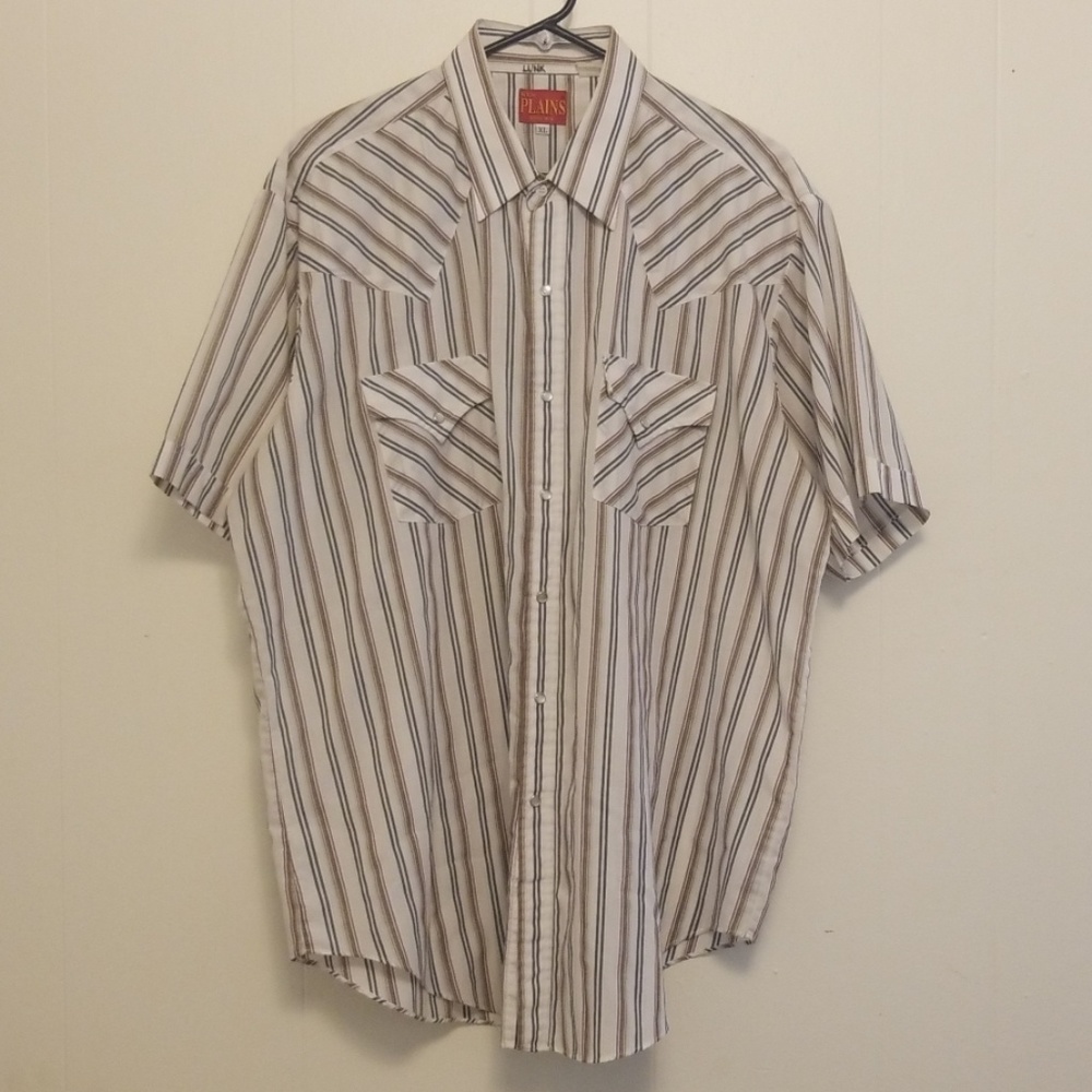 XL men's short-sleeve snap-button Weston shirt.